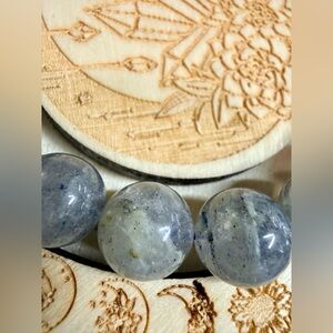 Dumortierite in Quartz Bracelet 11mm | Blue Aventurine Crystal